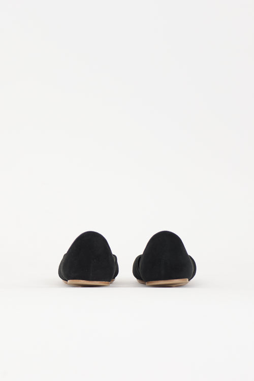 The Row Suede Gemma Ballet Flat