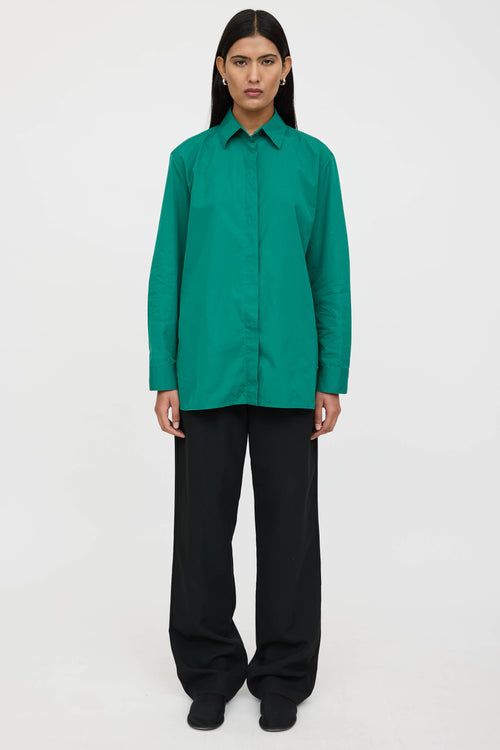The Row Poplin Big Sisea Shirt