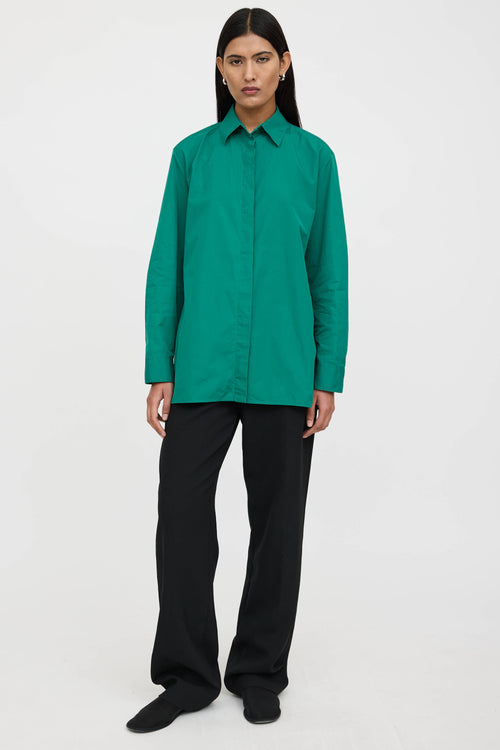 The Row Poplin Big Sisea Shirt