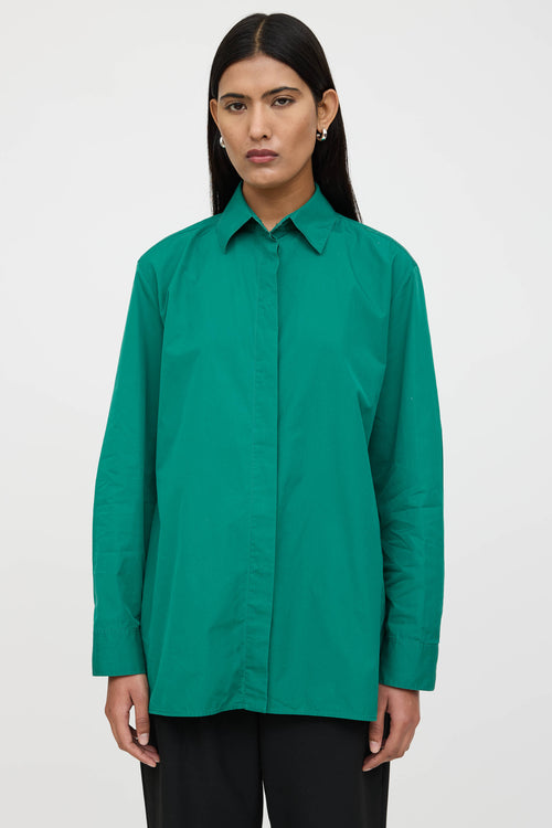 The Row Poplin Big Sisea Shirt