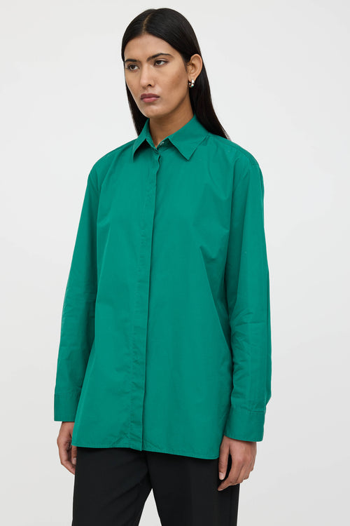 The Row Poplin Big Sisea Shirt