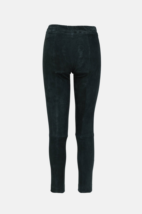 The Row Suede Moto Legging
