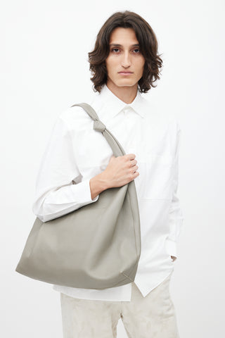 The Row Grey Bindle Knot Leather Bag