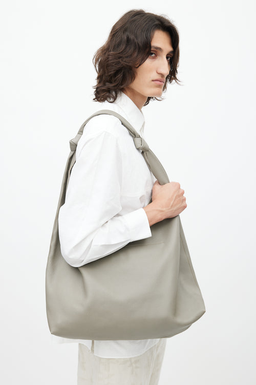 The Row Grey Bindle Knot Leather Bag