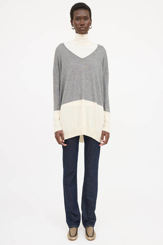 The Row Colour Block Sweater