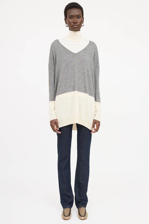 The Row Colour Block Sweater