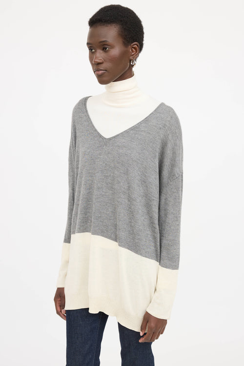 The Row Colour Block Sweater
