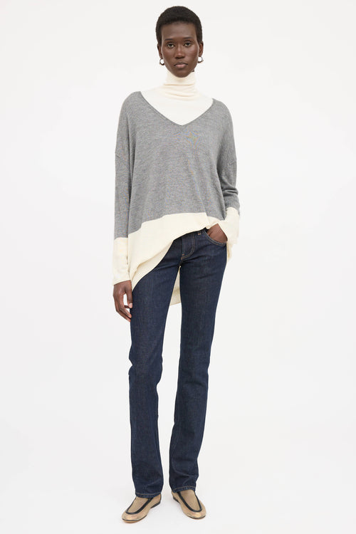 The Row Colour Block Sweater