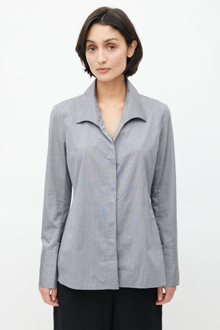 The Row Grey French Cuff Shirt