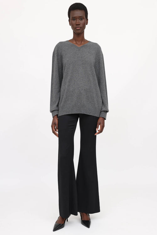 The Row Cashmere V-Neck Sweater