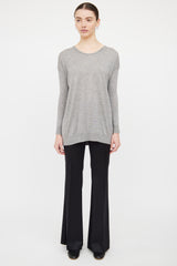 The Row Grey Loose Fit Knit Sweater