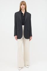 The Row Wool Single Breasted Blazer