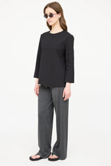 The Row Silk Wide Leg Trouser