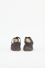The Row Suede Camil Slingback Pump
