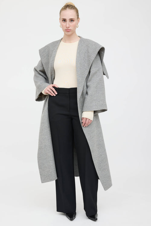 The Row Wool Wrap Coat