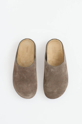 The Row Suede Hugo Mule