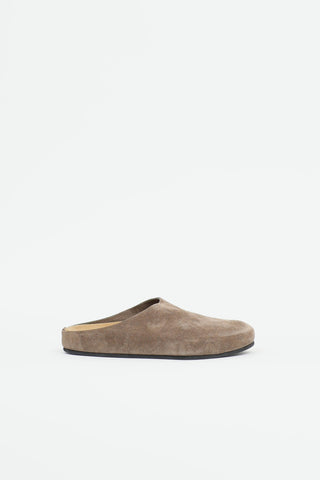 The Row Suede Hugo Mule