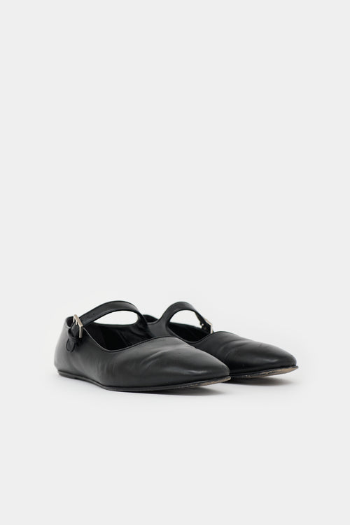The Row Leather Ava Flat