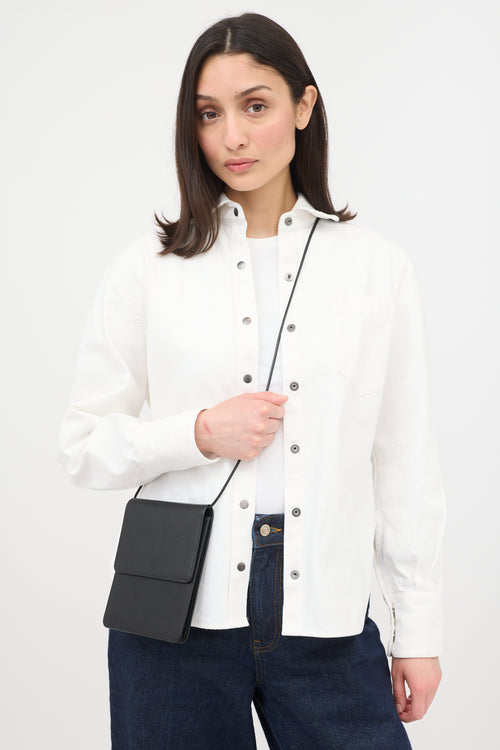 The Row Leather Belt Pouch Bag