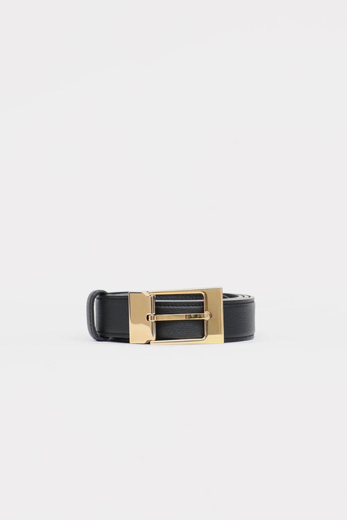 The Row Leather Buckle Belt