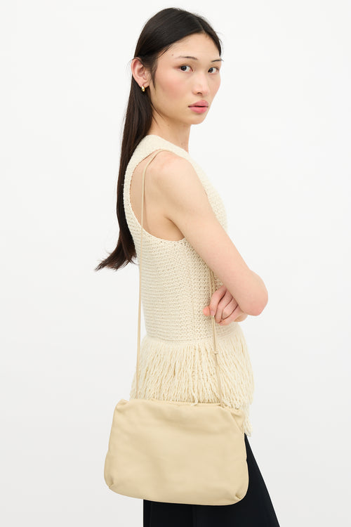 The Row Leather Bourse Clutch Bag