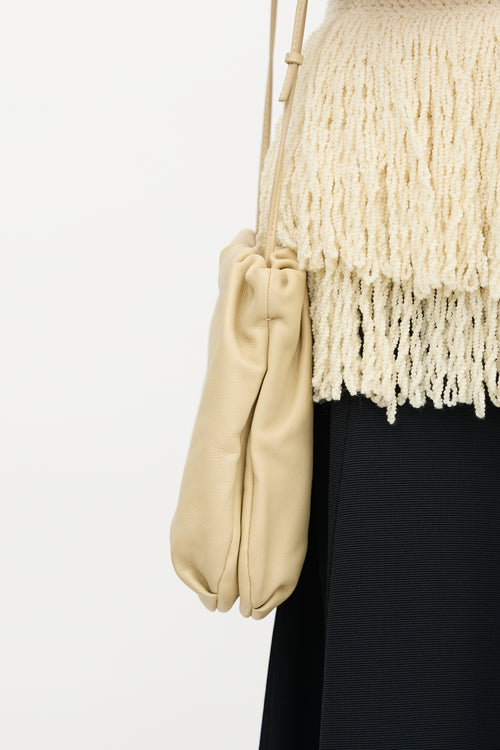 The Row Leather Bourse Clutch Bag