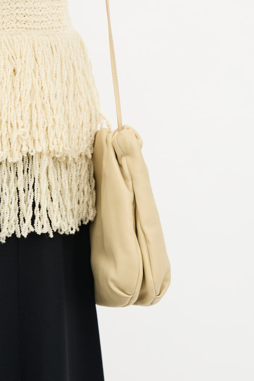 The Row Leather Bourse Clutch Bag