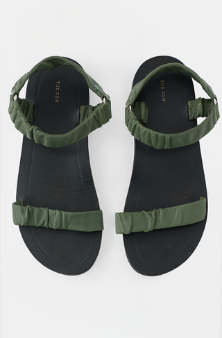 The Row Leather Egon Sandal