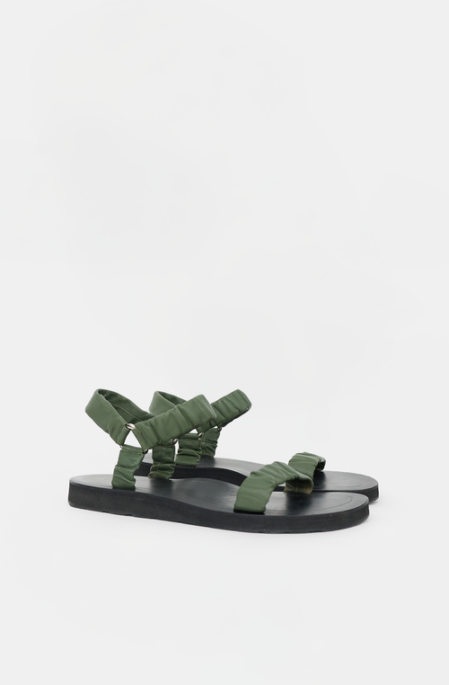 The Row Leather Egon Sandal