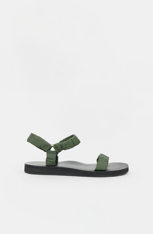The Row Leather Egon Sandal