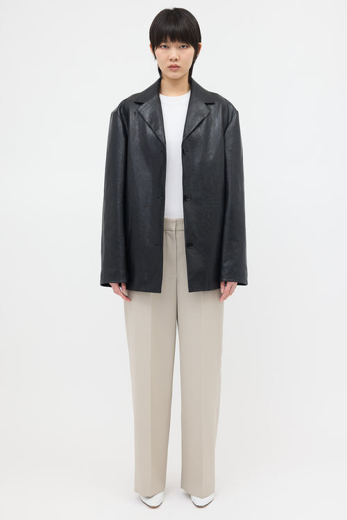 The Row Leather Fabian Jacket