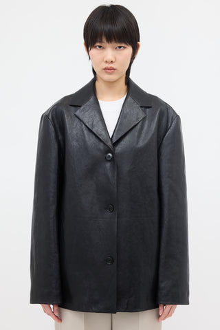The Row Leather Fabian Jacket
