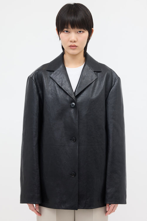 The Row Leather Fabian Jacket