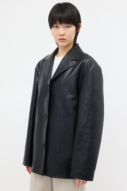 The Row Leather Fabian Jacket