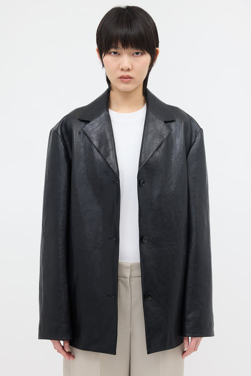 The Row Leather Fabian Jacket