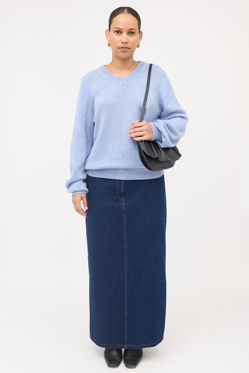 The Row Leather Fan 12 Shoulder Bag