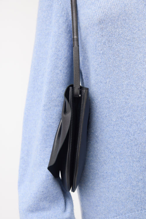 The Row Leather Fan 12 Shoulder Bag