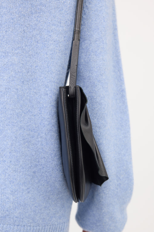The Row Leather Fan 12 Shoulder Bag
