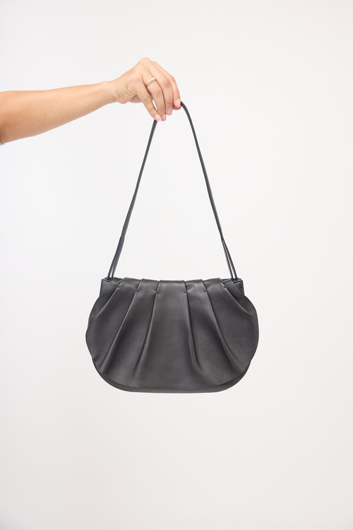 The Row Leather Fan 12 Shoulder Bag