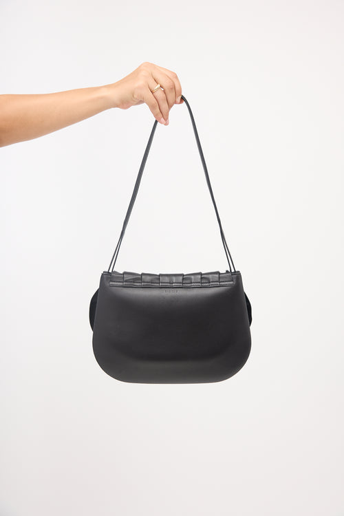 The Row Leather Fan 12 Shoulder Bag