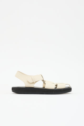 The Row Leather Fisherman Sandal
