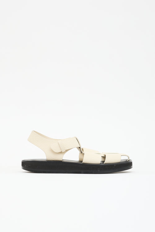 The Row Leather Fisherman Sandal