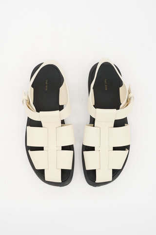 The Row Leather Fisherman Sandal