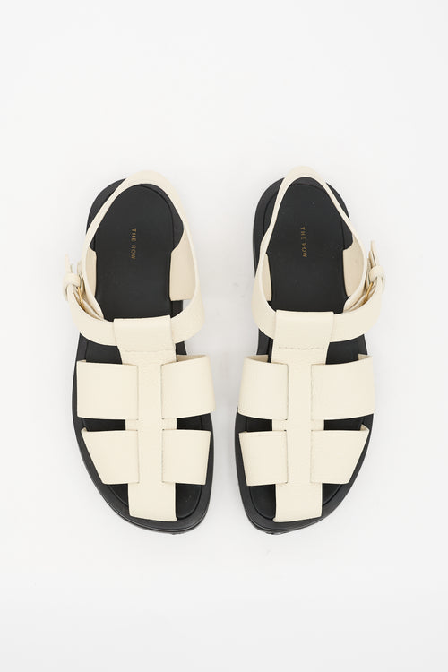 The Row Leather Fisherman Sandal