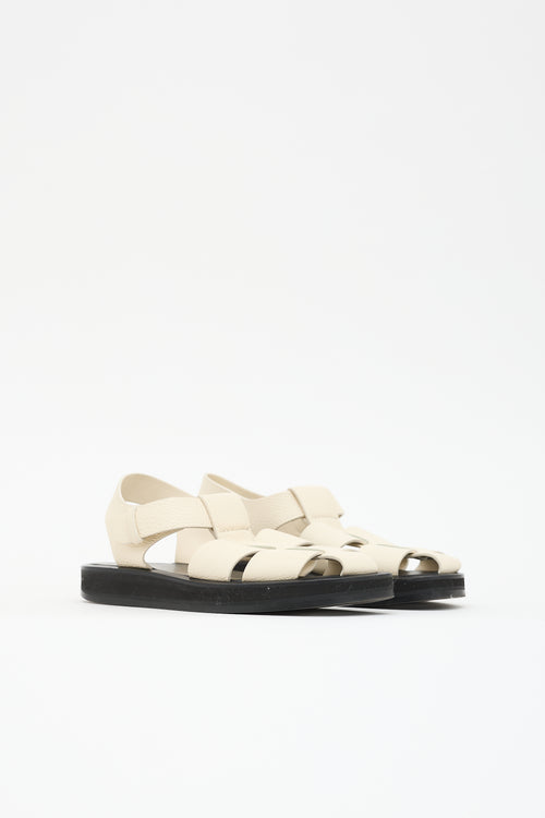 The Row Leather Fisherman Sandal