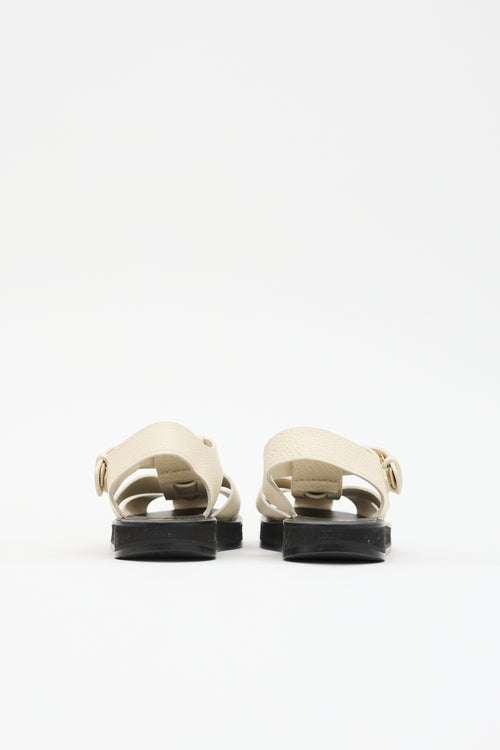 The Row Leather Fisherman Sandal