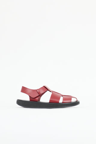 The Row Leather Fisherman Sandal