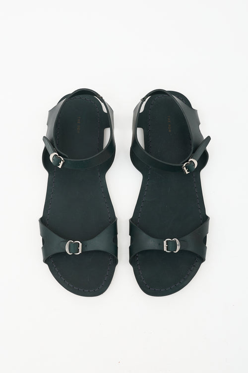 The Row Leather Gene Sandal