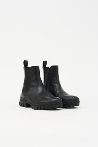 The Row Leather Greta Boot