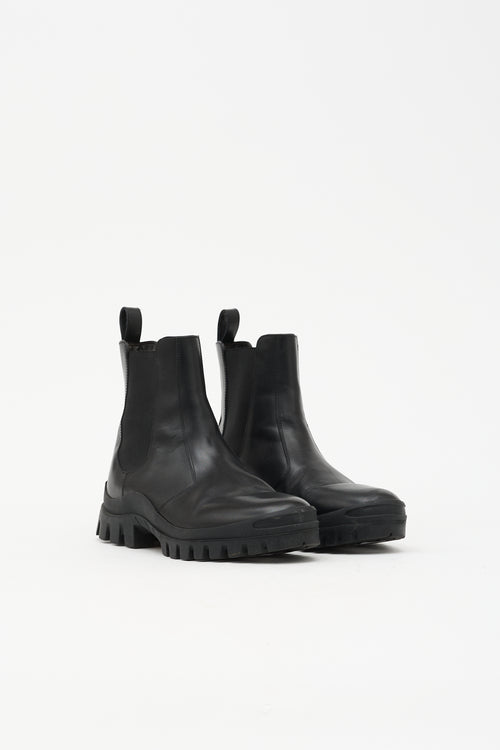 The Row Leather Greta Boot